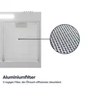 Ciarra Slimline 60cm Cooker Hood for Cabinet Mounting – Stainless Steel Housing, Compact Build, Dual Venting Option, Push-Button Control image 6