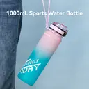 JORDAN & JUDY Gourde de sport en Tritan avec poignée 1000 ml - Rose ombré image 1