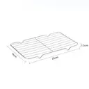 PURECOOK Baking Pan with Wire Rack Series 304 | 2-Piece Set | Rectangular Tray with Wire Mesh Rack image 2