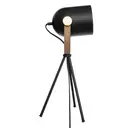 Tripod-Stehlampe, 45 cm hoch, schwarz, Metall image 4