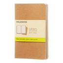 MOLESKINE - Set de 3 cahiers de poche, pages blanches, marron kraft image 0