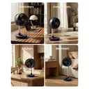 Airmate Foldable Air Circulation Fan with Remote Control,Height Adjustable, DC Motor, 32db Quiet for Bedroom, 5 Blades, 8H Timer, Compact & Portable,New Arrival image 1