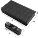 VVM  3X A Day Weekly Pill Organizer, 7-Day Medicine Pill Organizer, 3 Times a Day, Travel Pill Case Container for Vitamins, Supplements, Black image 5