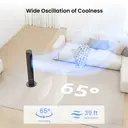 Airmate 42" Tower Fan with Remote Control, DC Motor, TurboSilent,12 Speeds & 3 Modes, Max 12m Wind Distance, 12H Timer, New Arrival image 3