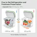 BINGI Compressor Cooler Box 18L Mini Portable Electric Fridge 12/24V DC Electric Freezer Portable Freezer for Car, Truck, Picnic, Camping, and Home Use image 4