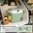 BINGI Portable Car Fridge Freezer 22L, 12V/24V DC & 100-240V AC Dual Power, -18℃ to 15℃ Adjustable Car Refrigerator, Cooler Box for Camping Campervan, Travel, RV, Truck, Picnic, Boat image 6