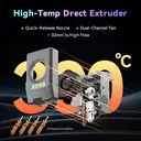 FLASHFORGE AD5X meerkleurige 3D-printer, 600 mm/s hoge snelheid, 300 °C extruder, afdrukgrootte 220 x 220 x 220 mm image 6
