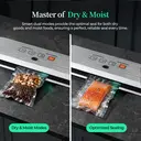 ATSHARK 5-In-1 Vacuum Sealer – High Pressure Touchscreen Design, Fast and Convenient, Includes 50 Vacuum Bags, Ideal for Home Food Preservation, White, VS6621 image 2