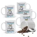Alphynix 1 Mug céramique blanc 33cl avec un hibou spirituel et citation sarcastique, cadeau déclaration de personnalité unique pour Thanksgiving ou Noël,Le cadeau de la saint-valentin, cadeau d’anniversaire image 0