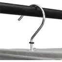 ANQI 6-Tier Hanging Closet Shelf Organizer With Pockets, 8.5" D x 12" W x 9" H, Grey image 3