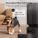 Petlibro Granary Smart Feeder - 5L, Black, Automatic Feeding, App & WiFi Control, Suitable for Dogs and Cats, Portion Adjustable, Plug-In Power Supply Required image 5
