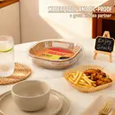 Air Fryer Parchment Paper Liners, Non-Stick Precut Squares for Easy Cleanup, Disposable Basket Inserts, Mess-Free Cooking​
100pcs 23*23*4.5cm image 2