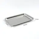 PURECOOK Baking Pan with Wire Rack Series 304 | 2-Piece Set | Rectangular Tray with Wire Mesh Rack image 1