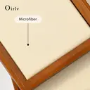 Oirlv Wood Square Flat Jewelry Display Organizer Tray Beige Microfiber Blank Tray Jewellery Jewelry Trays Luxury For Drawers Rings Display Earring Necklace Storage Display, 1pcs image 8