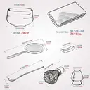 TEANAGOO Matcha Tea Set, Japanese Tea Set, Matcha Bowl, Matcha Bamboo Whisk, Scoop, Sifter, Matcha Whisk Holder, Matcha Whisk Stand, Matcha Whisk Set N15,Matcha Green Tea Powder Kit. Matcha Tea Kit, New Year Sale , Top gift picks image 7