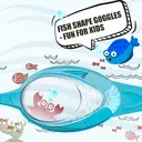 OutdoorMaster Kids Swim Goggles 2 Pack - Quick Adjustable Strap Swimming Goggles for Kids, Yellow&Blue+Blue image 3