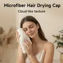 YIJINCHAN hair towel turban（White） image 1