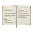 Jubiluu Carnet ligné à couverture en tissu, format A5, à reliure rigide - 96 feuilles (papier offset 100 g/m²) - Marque-page et bande élastique - Carnet ligné crème classique pour l’écriture, l’école, le bureau et comme cadeau - Marbre gris image 7