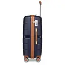 24" Medium Check-in Suitcase Lightweight PP Hard Shell Luggage with 4 Spinner Wheels & Built-in TSA Lock – Durable Travel Suitcase (Navy, 66 cm, 60 L) image 2