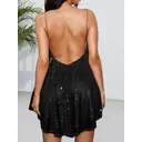 Robe Femme à Bretelles Fines Col en V pour Printemps Été Vacances et Tenue Quotidienne Noir Taille S image 1