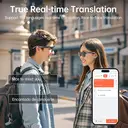 Verbex glasses smart glasses, AI glasses, real-time translation of 145 languages, recordable, photo, voice wake-up, music, answering calls, weather forecast ChatGPT image 6