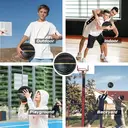 High-quality Rubber Basketball（27.5"） Size5# Black/Gold image 5