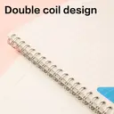 Deli Lot de 4 cahiers à spirale A5 avec couverture PP, papier ligné 70 g/m² - 60 pages image 3