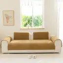 ochama Single Piece Sofa Cover for Armrest, sofa protector, non-slip couch cover, 90×70cm - Khaki image 7