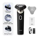 ENCHEN BlackStone 6 Electrical Rotary Shaver for Men 3D Floating Blade With Type-C USB Rechargeable,1pc image 0