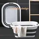 JORDAN&JUDY 40L Foldable Storage Basket with Dual Handles, Solid Design, Space-Saving image 1