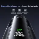 Fanttik Style EasyWox Q808 Aspirateur de voiture, aspiration puissante 16 500 Pa, moteur sans balais 120 W, soufflerie et aspiration bidirectionnelles, boîtier en alliage d’aluminium haute résistance, réglage à double vitesse, gris image 3