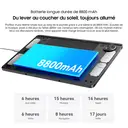 Tablette Blackview Zeno 10, écran FHD 11 pouces (1920 x 1200), 5G, Android 15, Gemini AI, Unisoc T8200, 24 Go (8 + 16) de RAM + 128 Go de ROM, 8800 mAh,  Mode PC,  Widevine L1,  Face ID,  16 MP + 13 MP, GPS, OTG, tablette de jeu avec clavier et stylet image 9
