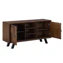 TV Unit Nevada Parquet Walnut/Black L:128cm image 2
