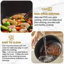 IAGREEA Slow Cooker, 2.6L 1000W Small Crock Pot with Steamer - 2 Heat Manual Control Slow Cooker, Non-Stick Electric Pot for Raman, Soup, Noodles, Steak, Oatmeal, Rapid, with Temperature control image 5