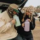 Bottle Bottle RVS vacuüm geïsoleerde sportfles, dubbele deksels inclusief rietjesdeksel, 1,8 L (61 oz), kleur kleurlopend roze, Nieuwjaarsverkoop, top cadeau-ideeën image 5