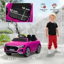 AIYAPLAY Audi Q8 E-tron Licensed Electric Car for Kids, 12V Electric Ride on Sportback Design with Remote Control, 4 Suspensi image 3