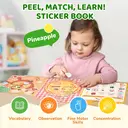 JoyCat 3 Pack Reusable Sticker Books: Farm, Pizza-Making, Weather - 90 Pcs Stickers for Toddlers, Kids Sticker Plane Activities, Road Trip Travel Toys, Birthday Gifts for Boys and Girls image 5