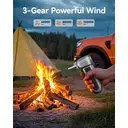 [Mit Code RT1] WOLFBOX MF100 Elektrischer Luftstößer, 150.000 U/min, kabellos, wiederaufladbar, bürstenloser Motor, 3-stufig einstellbar, Staubentferner für Garage und Auto image 4