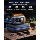 UTRAI JS-30 7000A Starthilfe Powerbank, 12V Autostarthilfe mit Luftpumpe Kompressor, OBD2 Fehlerauslesegerät, 160W DC Ausgang, LED Campinglicht & 18W Schnellladung – Für PKW, SUV, 14L Diesel & Hybrid image 4