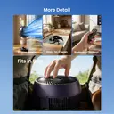 Airmate Foldable Air Circulation Fan with Remote Control,Height Adjustable, DC Motor, 32db Quiet for Bedroom, 5 Blades, 8H Timer, Compact & Portable,New Arrival image 4