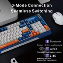 【Levage Motorisé Innovant】Siukie CTRL100 Clavier mécanique en aluminium CNC, touches HMX Cream Taro HIFI, écran IPS personnalisable, Gasket Mount, sans-fil Tri-Mode, layout 96 %, US QWERTY - Bronze Anodisé image 7