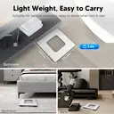 Arboleaf CS20H Digital Body Fat Scale, Precise Weight Measurement, Clear Digital Display (lb), High-Precision Sensor, Durable Tempered Glass Surface, Ideal for Home and Bathroom Use, White image 6