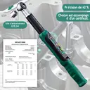 MoveCrab Clé dynamométrique numérique avec têtes interchangeables, réglage de précision de 6,8 à 135 Nm/5 à 99,6 pi-lb et embouts à cliquet et à fourche image 9