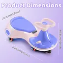 Neuleb Voiture électrique 12 V avec pédale, batterie rechargeable, trottinette 2-en-1, 3 vitesses, vitesse max. 5 km/h, anti-basculement, haut-parleur musical et roues lumineuses, charge max. 72 kg, cadeau pour enfants dès 3 ans, Purplr image 5