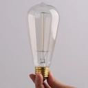 Homary 4W LED Edison Bulb E27 Vintage A-Shape Brass Equivalent to 40W Edison Incandescent Bulb image 3