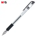 M&G Q7 Gel Pens, 12 Pack Black Ink Gel Pens, 0.5 mm Fine Point, Quick Dry, Smooth Writing Gel Ink Pens with Soft Anti-Slip Grip and Cap for Office and School image 0