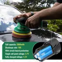 BATOCA - Cordless Car Buffer Polisher - 2pcs 2.0Ah 12V Lithium-ion Rechargeable Battery Powered Brushless Polisher with 6 Variable Speed, DA Orbital Buffer for Car Detailing, Polishing, Waxing image 3