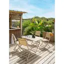 Hesperide Table de jardin pliante rectangulaire AZUA Argile 4 places image 6