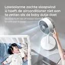 Airmate luchtcirculatieventilatoren met verstelbare hoogte [0,45–1,08 m], 3 bladen, windafstand 10 m, draaiknopbediening, afneembaar en draagbaar, nieuw binnen image 5