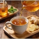 POCAS Ginseng & Ginger Honey Tea, 20 Sachets x 18 g image 3